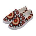 Kaleidoscope Floral Pattern Rosette Women s Canvas Slip Ons View2