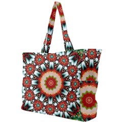 Kaleidoscope Floral Pattern Rosette Simple Shoulder Bag