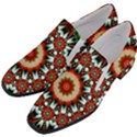 Kaleidoscope Floral Pattern Rosette Women Slip On Heel Loafers View2