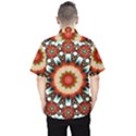 Kaleidoscope Floral Pattern Rosette Men s Hawaii Shirt View2