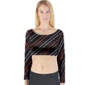 Art Pattern Design Artwork Long Sleeve Crop Top View1