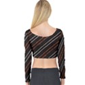 Art Pattern Design Artwork Long Sleeve Crop Top View2