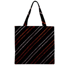 Art Pattern Design Artwork Zipper Grocery Tote Bag