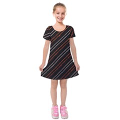 Art Pattern Design Artwork Kids  Short Sleeve Velvet Dress