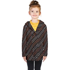 Art Pattern Design Artwork Kids  Double Breasted Button Coat