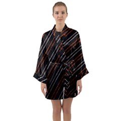 Art Pattern Design Artwork Long Sleeve Satin Kimono