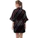 Art Pattern Design Artwork Half Sleeve Satin Kimono  View2