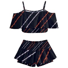 Art Pattern Design Artwork Kids  Off Shoulder Skirt Bikini