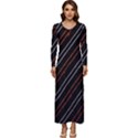 Art Pattern Design Artwork Long Sleeve Longline Maxi Dress View1