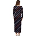 Art Pattern Design Artwork Long Sleeve Longline Maxi Dress View4