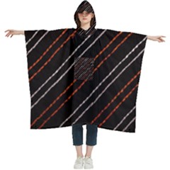 Art Pattern Design Artwork Women s Hooded Rain Ponchos