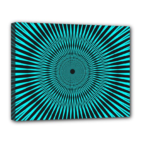 Illusion Geometric Background Canvas 14  X 11  (stretched)