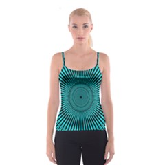 Illusion Geometric Background Spaghetti Strap Top