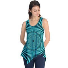 Illusion Geometric Background Sleeveless Tunic