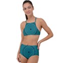 Illusion Geometric Background High Waist Tankini Set View1