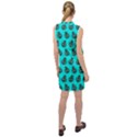 Ladybug Vector Geometric Tile Pattern Sleeveless Shirt Dress View2