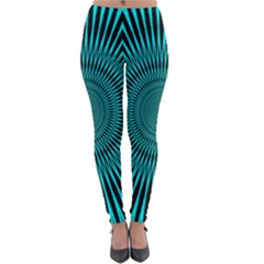 Illusion Geometric Background Lightweight Velour Leggings