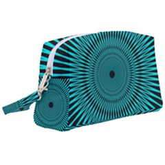 Illusion Geometric Background Wristlet Pouch Bag (large)