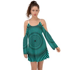 Illusion Geometric Background Boho Dress by Jancukart