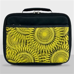 Abstract Sun Pattern Yellow Background Lunch Bag by Jancukart