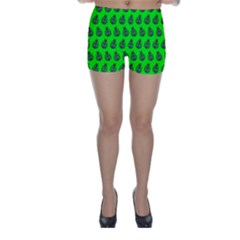 Ladybug Vector Geometric Tile Pattern Skinny Shorts by GardenOfOphir