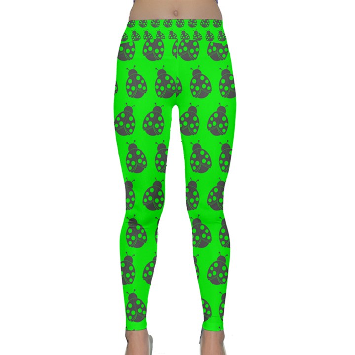 Ladybug Vector Geometric Tile Pattern Classic Yoga Leggings