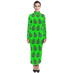 Ladybug Vector Geometric Tile Pattern Turtleneck Maxi Dress by GardenOfOphir