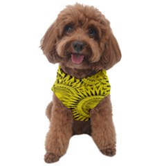 Abstract Sun Pattern Yellow Background Dog Sweater