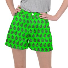 Ladybug Vector Geometric Tile Pattern Women s Ripstop Shorts by GardenOfOphir