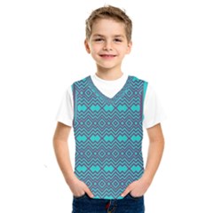 Chevron Zigzag Pattern Kids  Basketball Tank Top