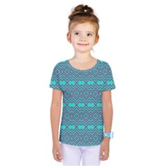 Chevron Zigzag Pattern Kids  One Piece Tee