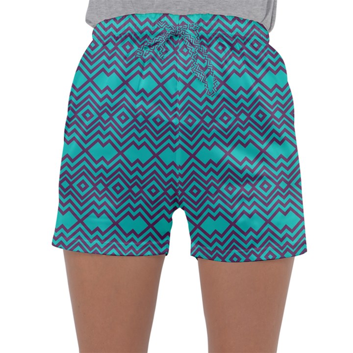 Chevron Zigzag Pattern Sleepwear Shorts