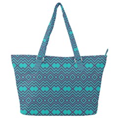 Chevron Zigzag Pattern Full Print Shoulder Bag