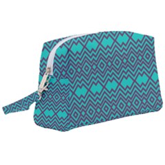 Chevron Zigzag Pattern Wristlet Pouch Bag (large)