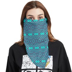 Chevron Zigzag Pattern Face Covering Bandana (triangle)