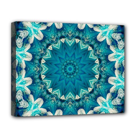 Kaleidoscope Mandala Ornament Deluxe Canvas 20  X 16  (stretched)