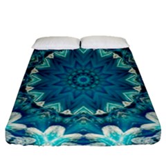 Kaleidoscope Mandala Ornament Fitted Sheet (queen Size)