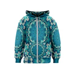 Kaleidoscope Mandala Ornament Kids  Zipper Hoodie