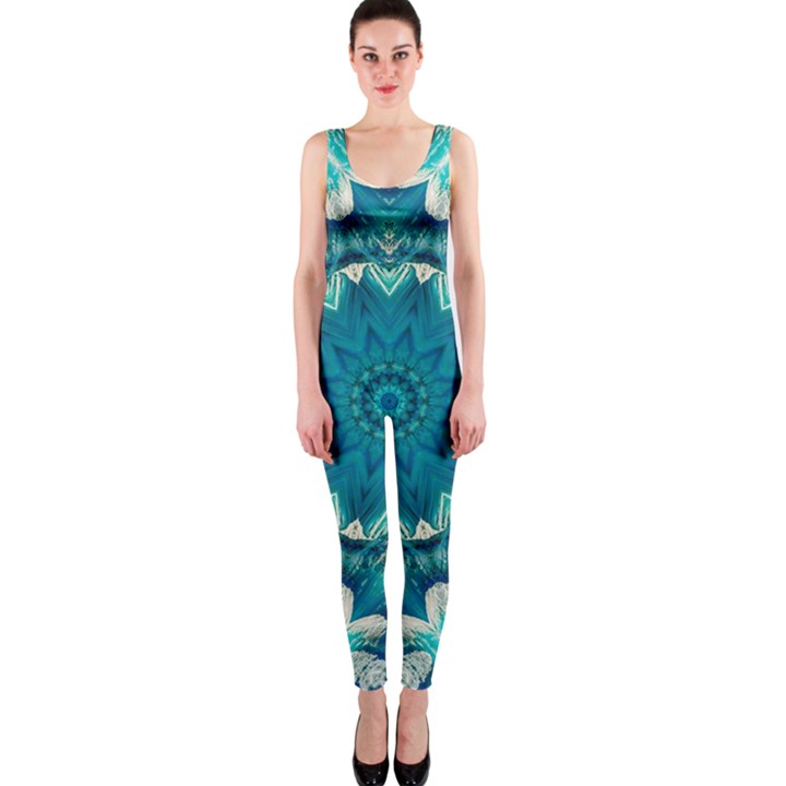 Kaleidoscope Mandala Ornament One Piece Catsuit