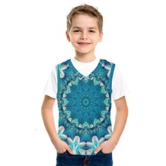 Kaleidoscope Mandala Ornament Kids  Basketball Tank Top by Jancukart