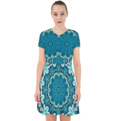 Kaleidoscope Mandala Ornament Adorable In Chiffon Dress