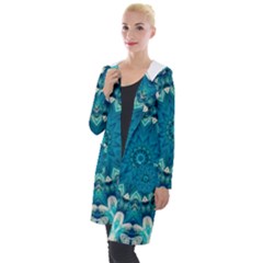 Kaleidoscope Mandala Ornament Hooded Pocket Cardigan