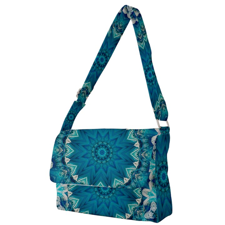 Kaleidoscope Mandala Ornament Full Print Messenger Bag (S)