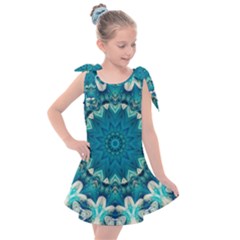 Kaleidoscope Mandala Ornament Kids  Tie Up Tunic Dress