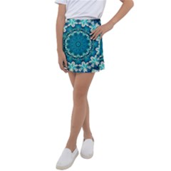 Kaleidoscope Mandala Ornament Kids  Tennis Skirt