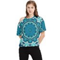 Kaleidoscope Mandala Ornament One Shoulder Cut Out Tee View1