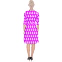 Ladybug Vector Geometric Tile Pattern Wrap Up Cocktail Dress View2