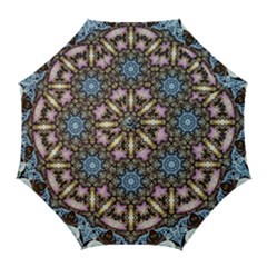 Abstract Kaleidoscope Digital Golf Umbrellas