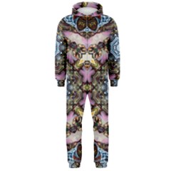 Abstract Kaleidoscope Digital Hooded Jumpsuit (men)