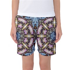 Abstract Kaleidoscope Digital Women s Basketball Shorts by Jancukart